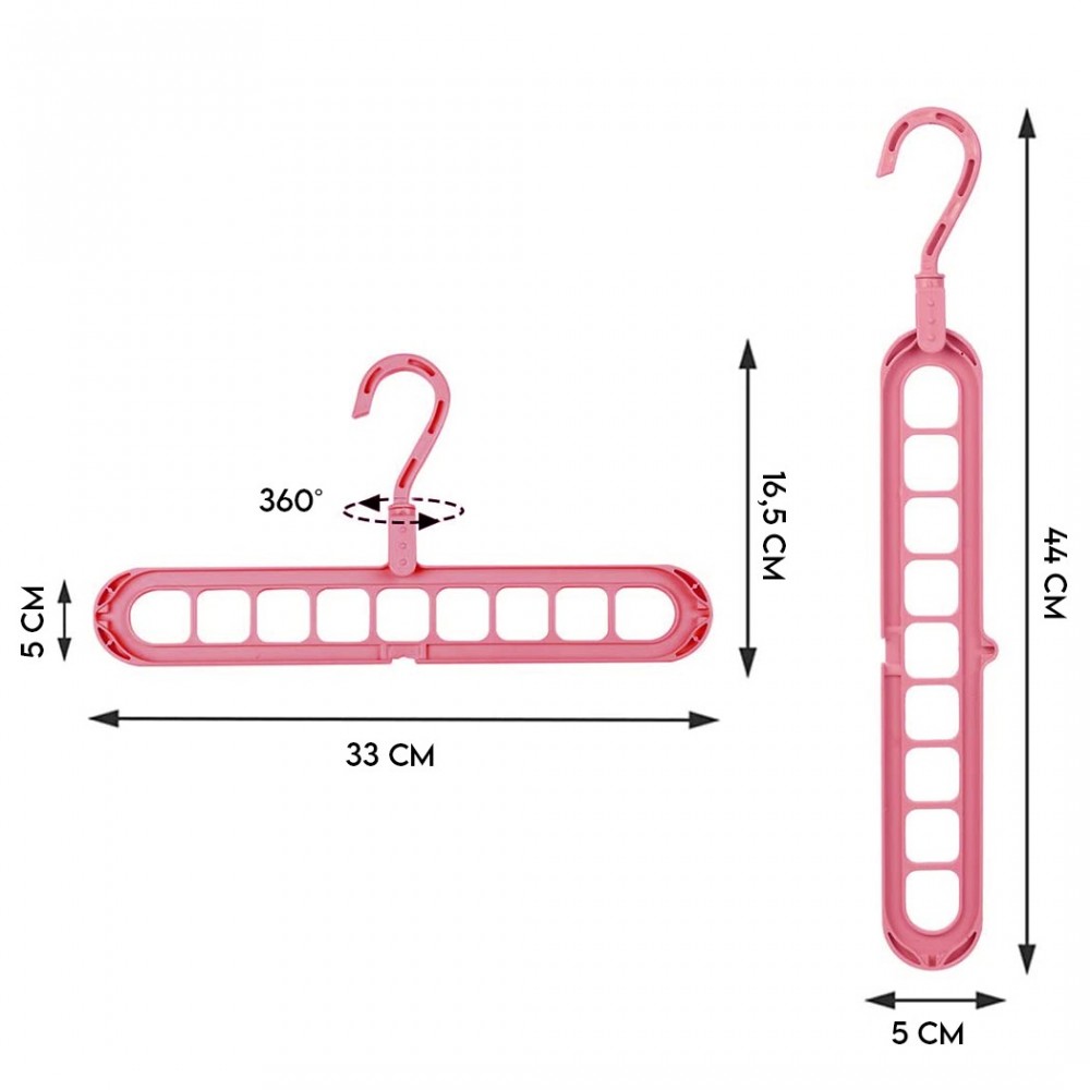 Set 2 perchas organizador ahorro espacio percha...