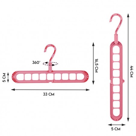 Set 2 perchas organizador ahorro espacio percha ropa MagicClothes Hanger Storage