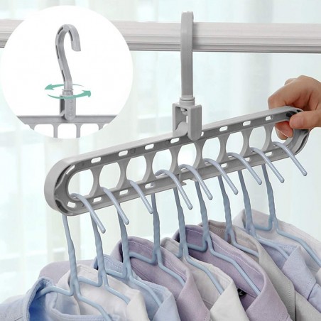 Set 2 perchas organizador ahorro espacio percha ropa MagicClothes Hanger Storage