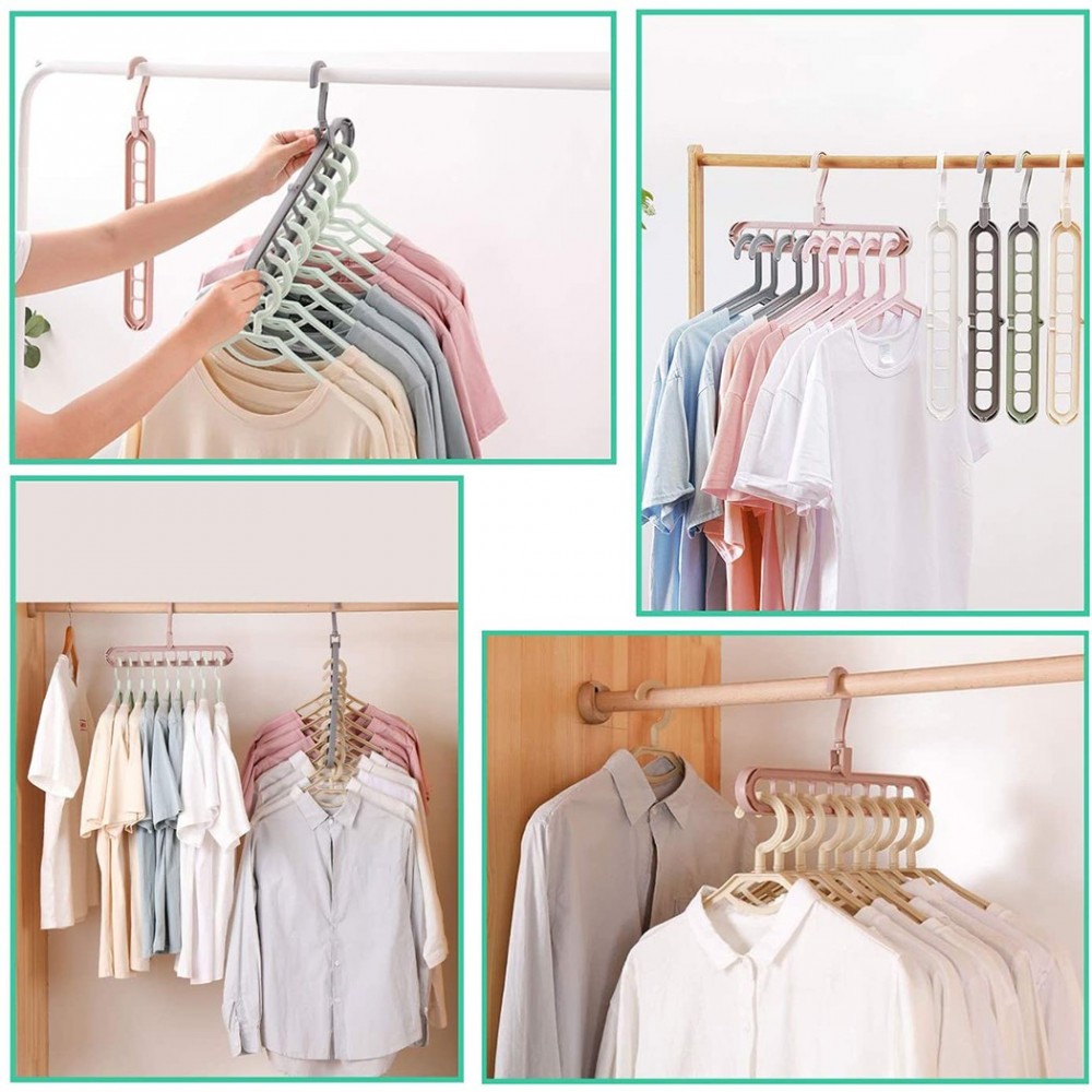 Set 2 perchas organizador ahorro espacio percha...