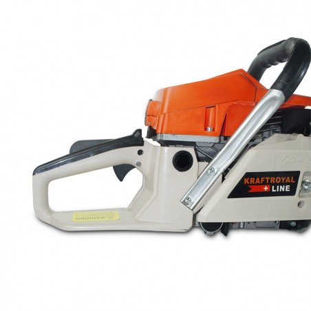 Motosierra de gasolina KRAFTROYAL 52cc con hoja de 50 cm jardinería poda madera