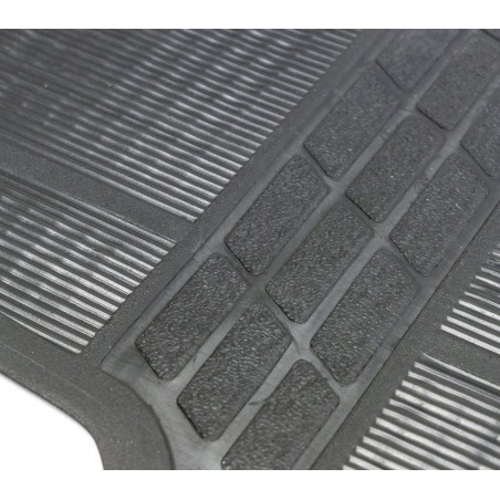 Pack 4 alfombrillas de goma antideslizante impermeable universal interior coche
