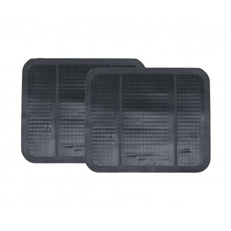 Pack 4 alfombrillas de goma antideslizante impermeable universal interior coche