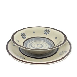 403001 Vajilla mesa 18 PZ FELICIA Plato llano, hondo y... 2