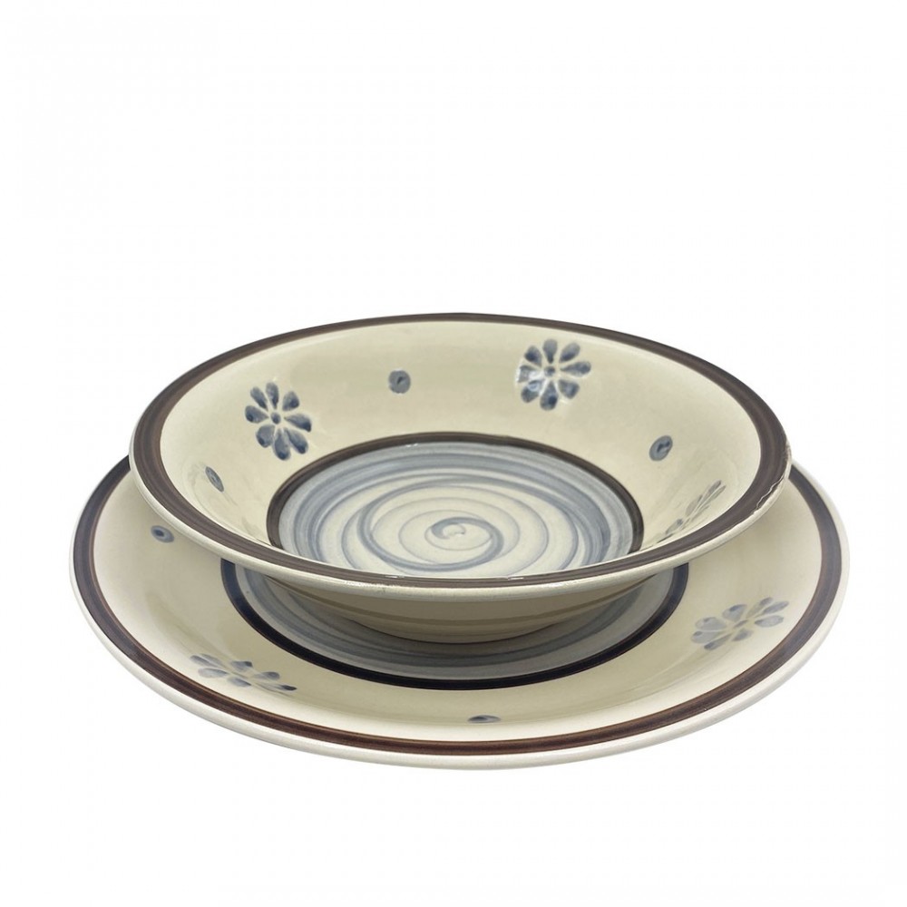 403001 Vajilla mesa 18 PZ FELICIA Plato llano,...