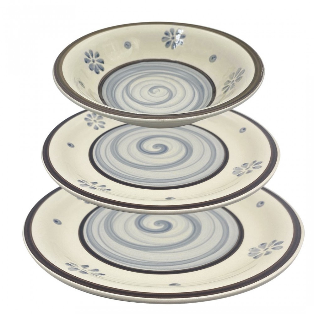 403001 Vajilla mesa 18 PZ FELICIA Plato llano,...