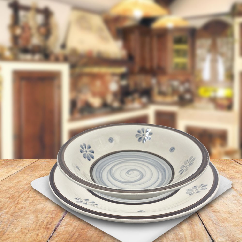 403001 Vajilla mesa 18 PZ FELICIA Plato llano,...