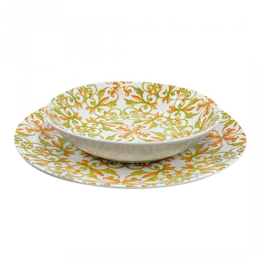 408010 Vajilla mesa 18 PZ FELICIA Plato llano,...