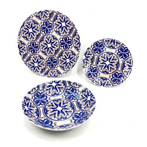 408009 Vajilla mesa 18 PZ FELICIA Plato llano, hondo y... 2