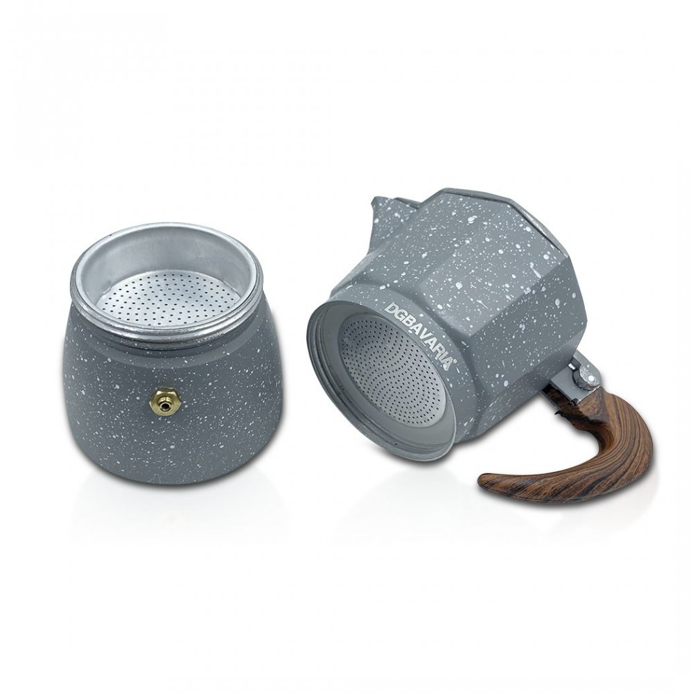 Art. 333024 Set 3 cafeteras GRIS en aluminio...