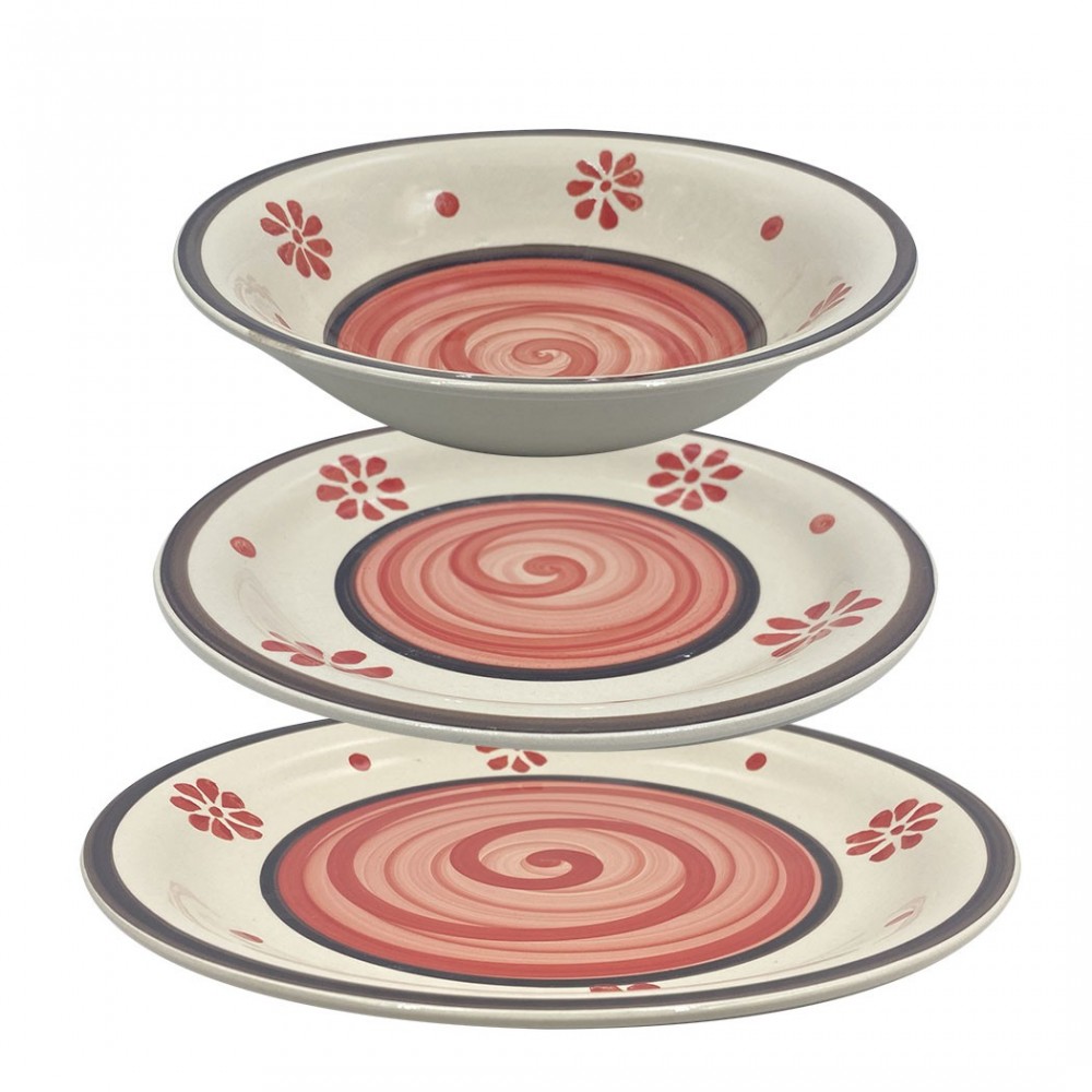 403003 Vajilla mesa 18 PZ FELICIA Plato llano,...