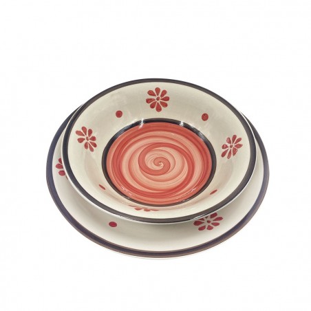 403003 Vajilla mesa 18 PZ FELICIA Plato llano, hondo y para postre de GRES