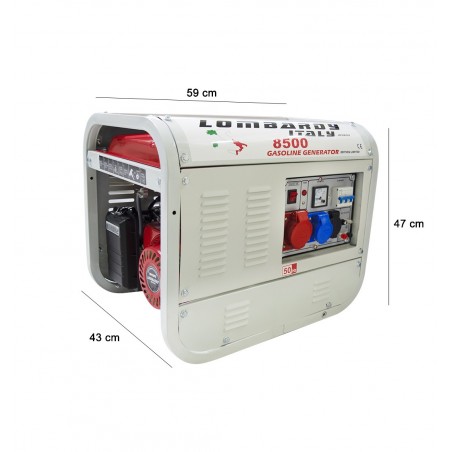 Generador de gasolina 2.3 KW 196CC 4 tiempos con monofásico trifásico 12V