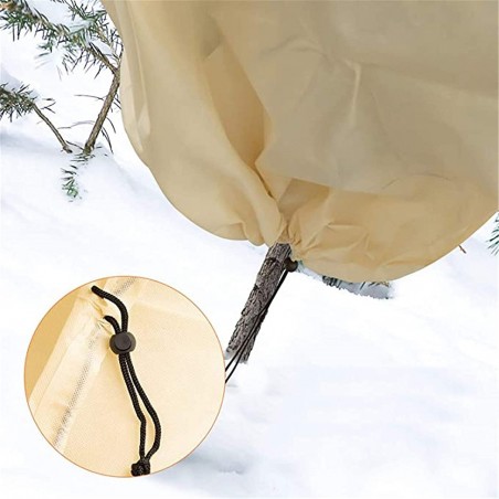 Capucha de protección antihielo transpirable para plantas de exterior 100x80 cm