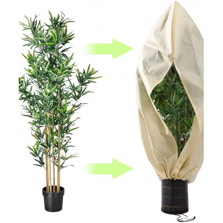 Capucha de protección antihielo transpirable para plantas de exterior 100x80 cm