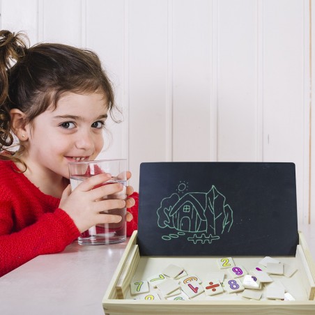 100133 Artematica juegos de la infancia dibuja y aprende con una pizarra y tizas