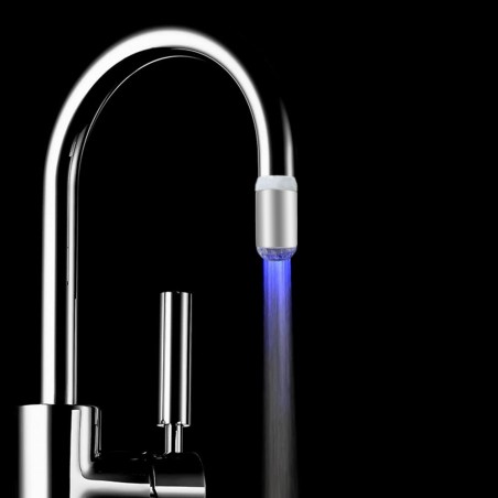 Filtro para grifo de agua cromoterapia flujo de color universal con luz LED