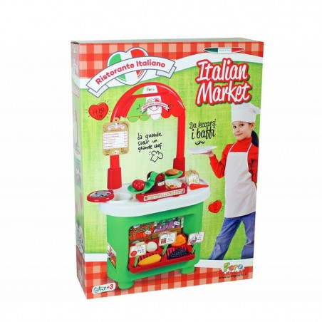 414606 Restaurante Italian market mercado alto 80cm con balanzas y accesorios
