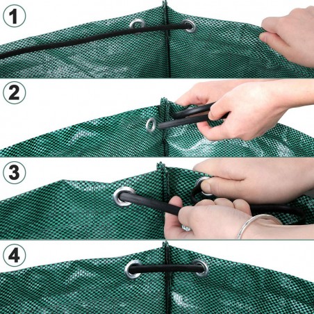 Saco de jardín de polipropileno hasta 300L resistente al agua y repelentes UV