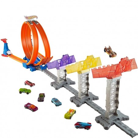 221381 Super Score Speedway Track con plataforma de lanzamiento  HOT WHEELS