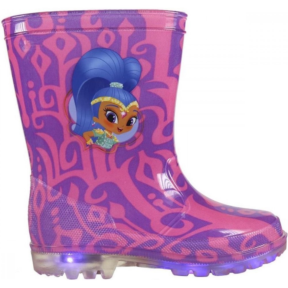 23-2765 Botas de agua para niñas Shimmer and Shine violeta brillante y rosa