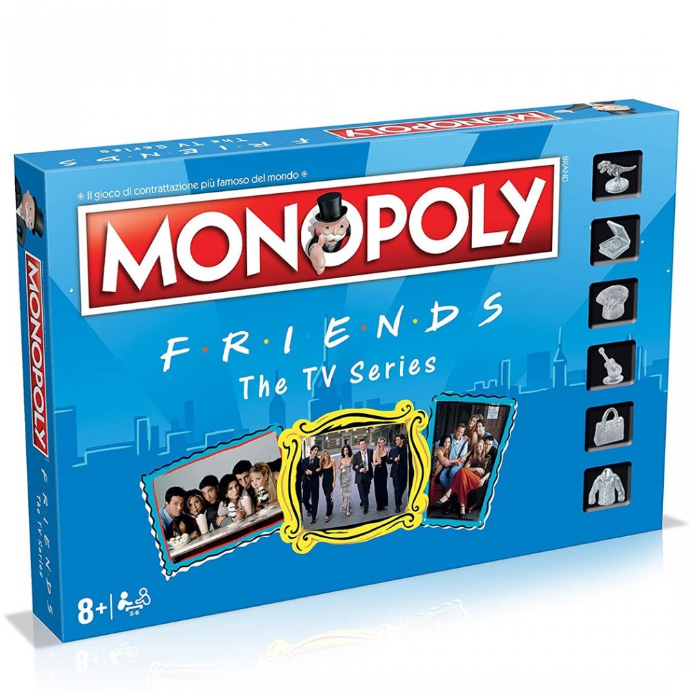 036498 Monopoly Friends Serie de TV de 2 a 6 jugadores 40x5x27 cm Winning Moves