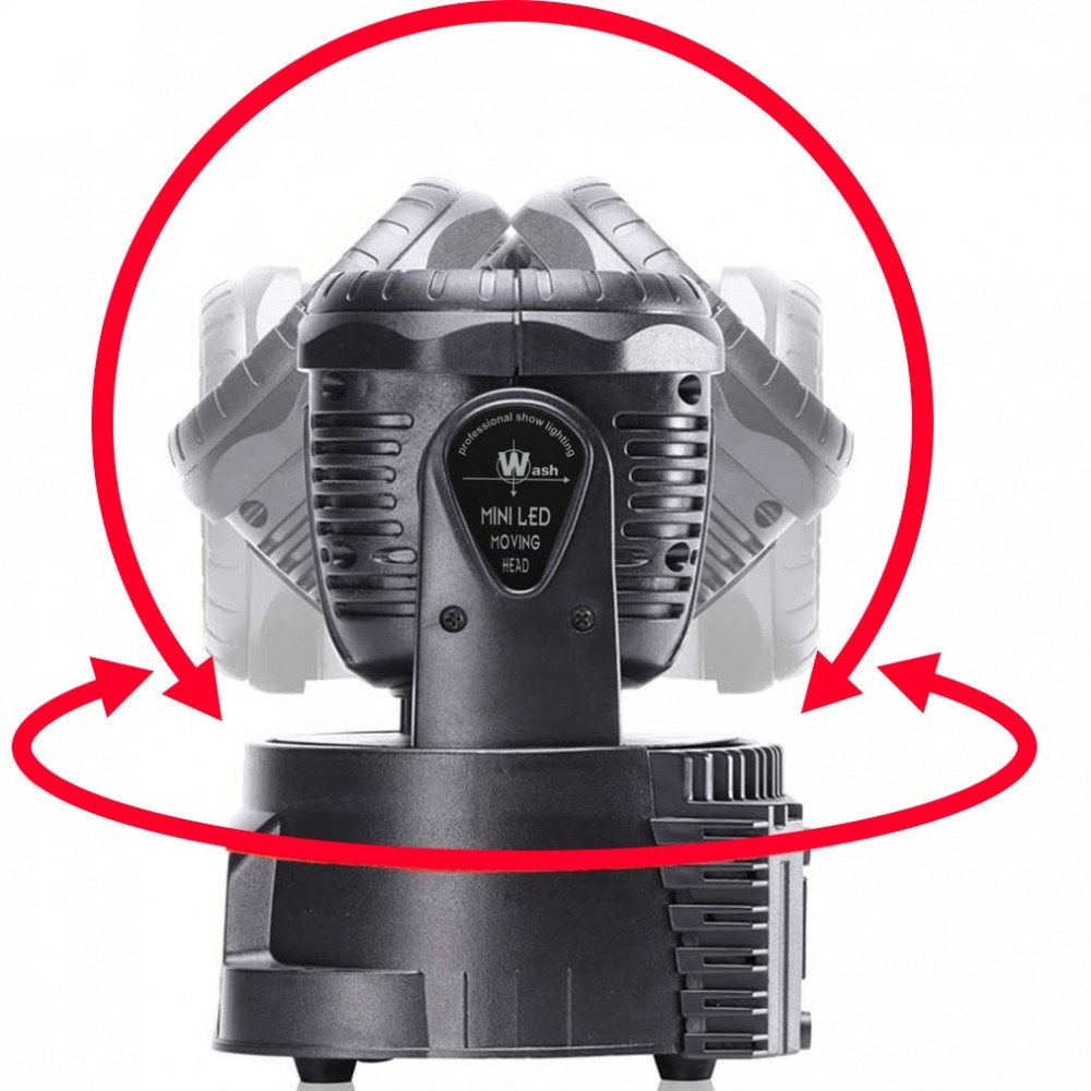 664868 Estroboscopio giratorio mini-LED con 7...