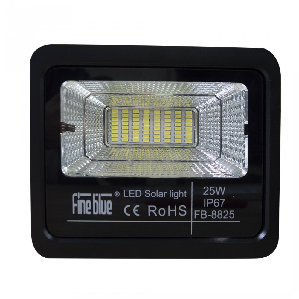 Luz led con carga solar 25W impermeable IP67 FB-8825 6500K luz fría