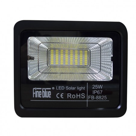 Luz led con carga solar 25W impermeable IP67 FB-8825 6500K luz fría
