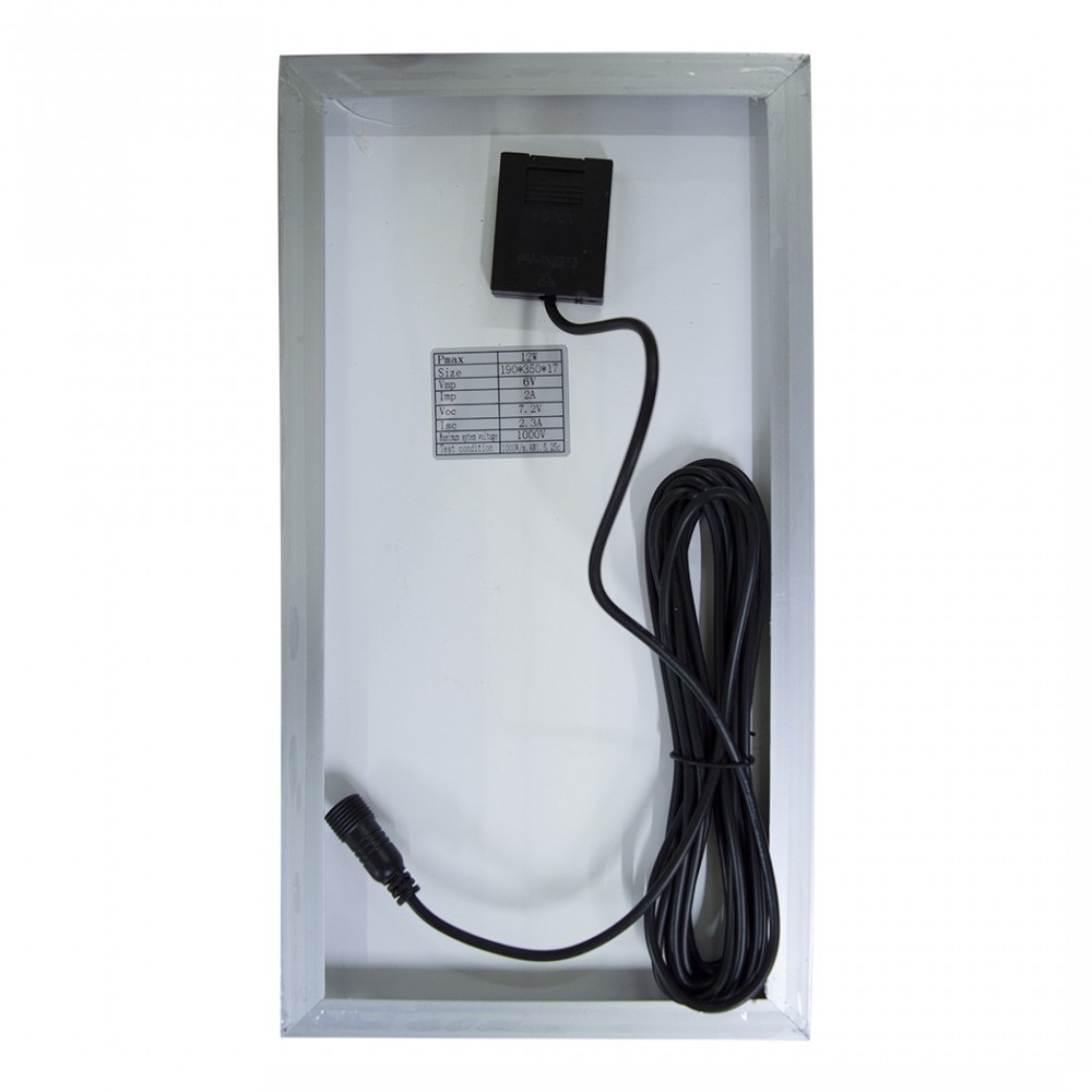 Luz led con carga solar 25W impermeable IP67...