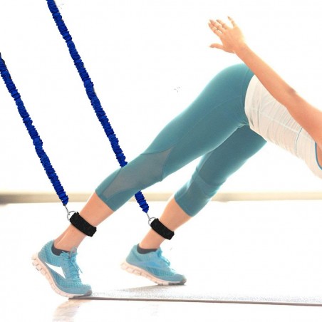 187486 Bandas elásticas de resistencia ganchos y bolsa JUMP ROPE TRAINER