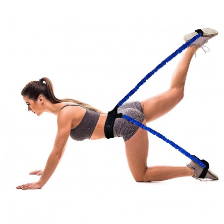 187486 Bandas elásticas de resistencia ganchos y bolsa JUMP ROPE TRAINER