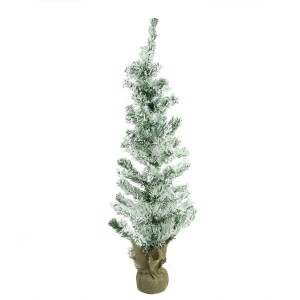 309021 Árbol de Navidad nevado 90H Cm con base de yute en...