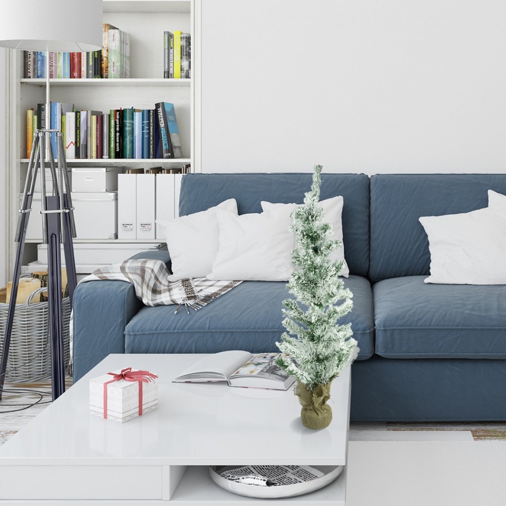 309021 Árbol de Navidad nevado 90H Cm con base...