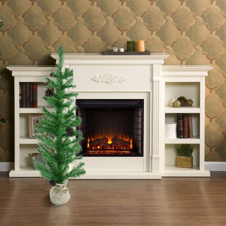 309017 Árbol de Navidad 90H Cm con base de yute el abeto artificial en PVC