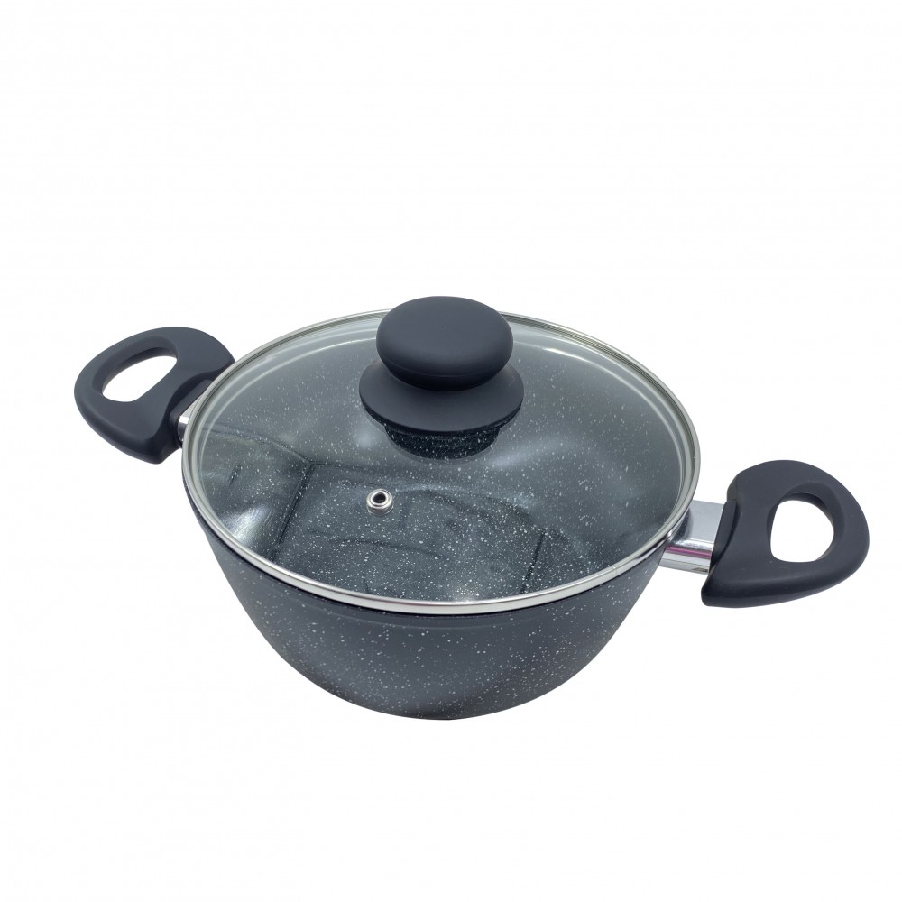 255019 Batería 14 piezas NEGRO DGBAVARIA ollas...