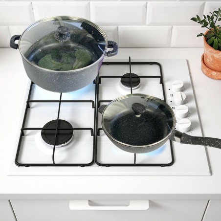 120008 Juego batería en piedra de inducción antiadherente 30 pz DGBAVARIA