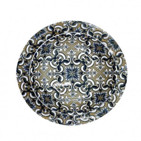 408011 Vajilla de Mesa 18pzs FELICIA plato llano, hondo y de postre en porcelana