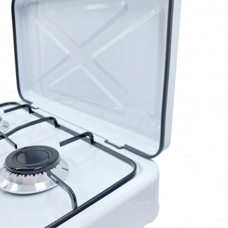 JFG6032 Placa de 2 fuegos a gas con revestimiento de acero para hogar o picnic