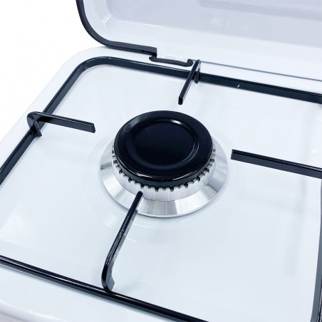 JFG6032 Placa de 2 fuegos a gas con revestimiento de acero para hogar o picnic