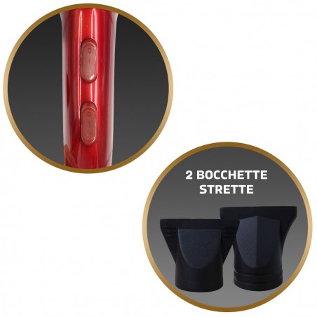 PH1820 Secador de pelo profesional Myidea 1800W y 6 velocidades con accesorios