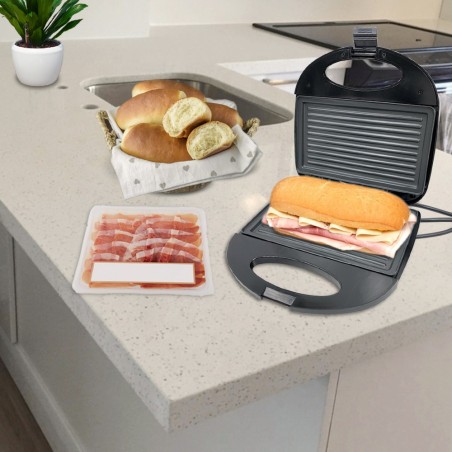 Sandwichera eléctrica BB750 MyIdea Tostadora con placa antiadherente de 750 W
