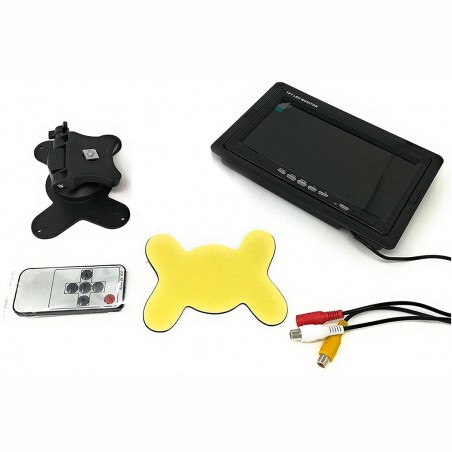 Monitor LCD tft de 7' ideal para reposacabezas con soporte y control remoto