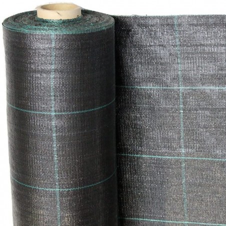 518731 Rollo mantillo de plástico para huerto NEGRO Control de malezas 1x5mt