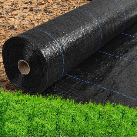 518731 Rollo mantillo de plástico para huerto NEGRO Control de malezas 1x5mt