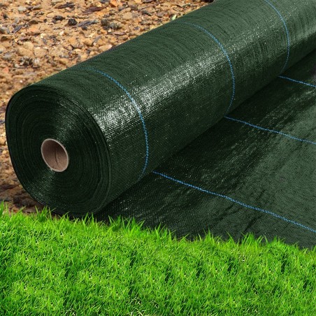 518724 Rollo mantillo de plástico para huerto VERDE Control de malezas 1x5mt