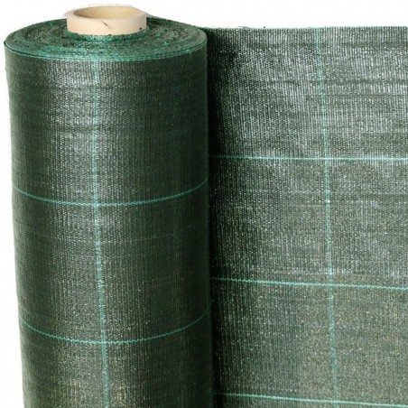 518724 Rollo mantillo de plástico para huerto VERDE Control de malezas 1x5mt