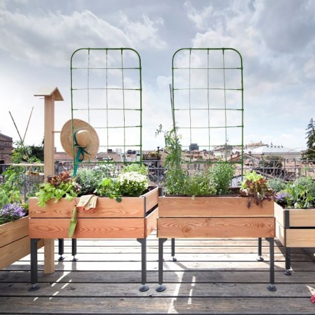 395165 Soporte forma de enrejado para bricolaje Marco de plantas trepadora 91x39