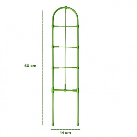 395158 Soporte forma enrejado para bricolaje Marco de plantas trepadora 60x14cm