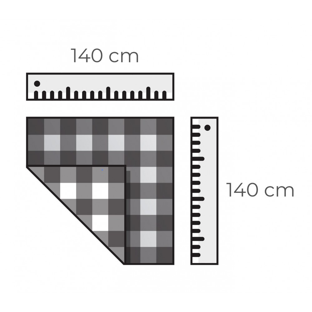 302965 Mantel cuadrado de plástico PVC 140x140...